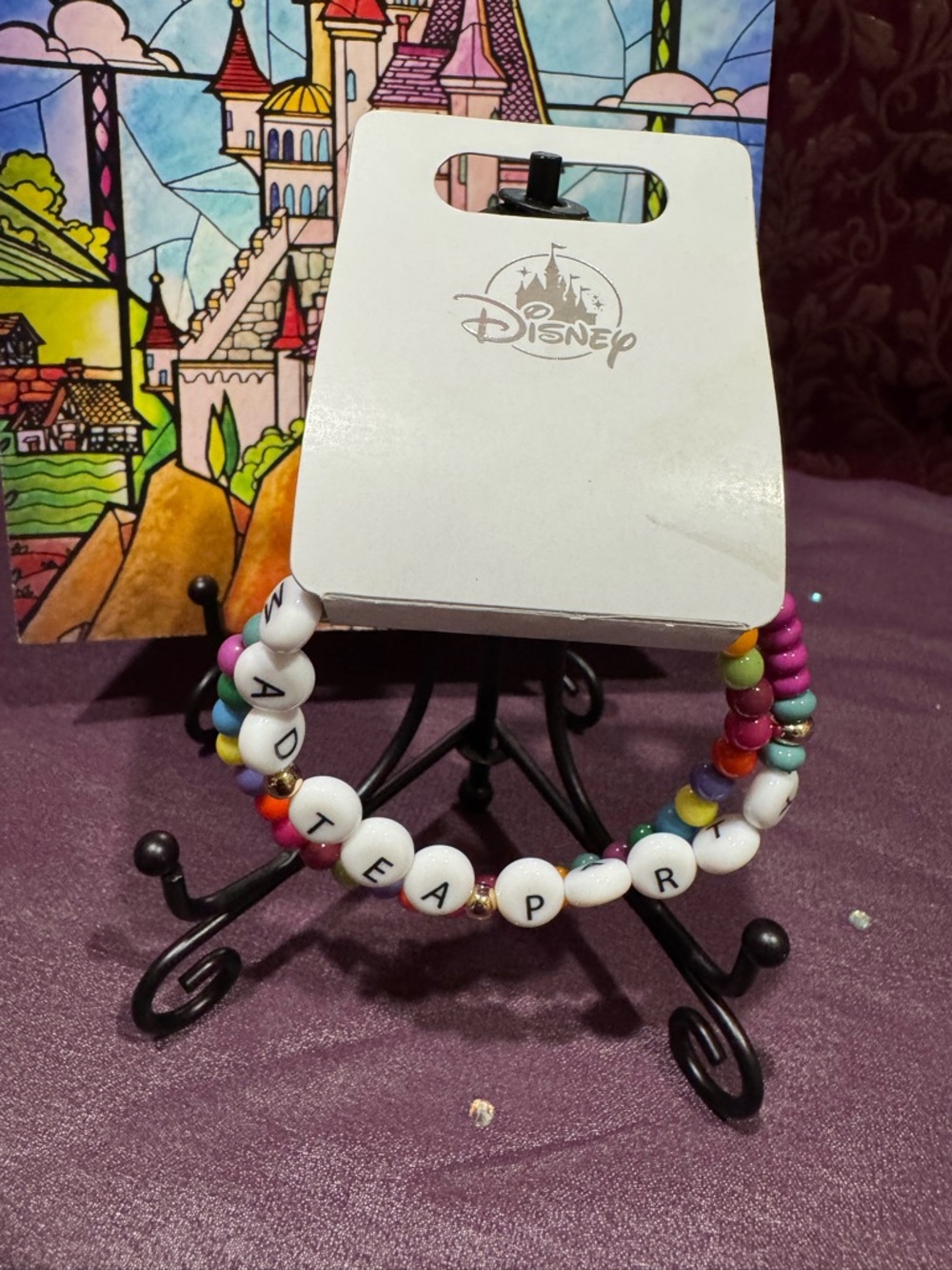 Disney Multicolor Beaded ‘ Mad Tea Party” Bracelet Set
